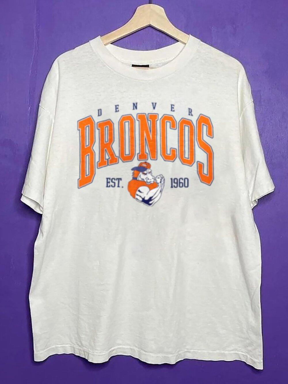 1960 Vintage Denver Broncos Shirt, Retro NFL Broncos Football Unisex Shirt Tee